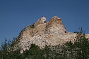 er wordt dagelijks gewerkt aan het monument | Crazy Horse Memorial